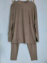 Xiziting Mens Warm Autumn and Winter Fever Fiber Round Neck XL XXL Pullover Suit Model No. 18702