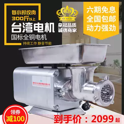 Zhengyuan meat grinder electric commercial desktop high power strong stainless steel enema machine large automatic stuffing machine
