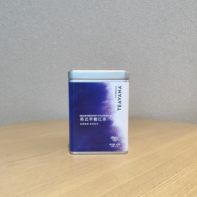 Starbucks Teavana Tea Bags English Breakfast Black Tea Tin Box Sealed Packets Suitable for Brewing in Stores Starbucks Teavana Tea Bags English Breakfast Black Tea Tin Box Sealed Packets Suitable for Brewing in Stores