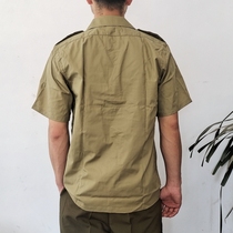Stock Old Stock Green Short Sleeve Shirt Mens Summer Business Positive Dress Two Hoods Old Collection Short Sleeve Thin