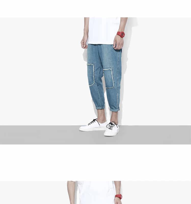 Jeans pour adolescent Sarouel en coton pour été - Ref 1481662 Image 13