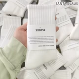 Осенние брендовые носки для влюбленных, цветные шнурки, средней длины