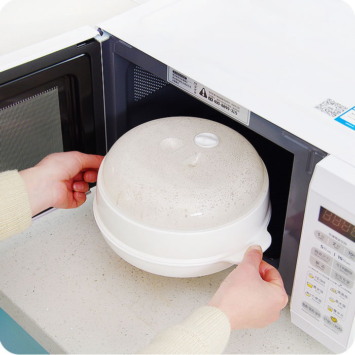 Buy Kitchen microwave private box large microwave round steamer hot
