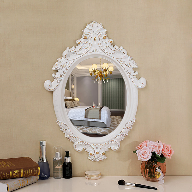 Beauty salon bedside dressing room bathroom mirror Wall Wall European makeup makeup makeup mirror home hanging wall