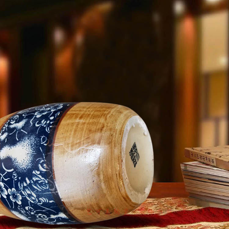 Bình đất nung bình gốm retro cầm tay xô bằng tay bùn lốp thô men hoa văn hóa nước hoa chèn đồ trang trí - Vase / Bồn hoa & Kệ chậu trồng cây trong nhà