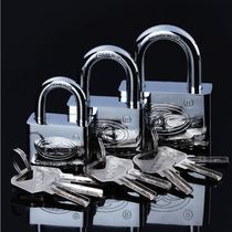 New imitation stainless steel atomic padlock through open padlock anti-theft anti-prying padlock full copper lock core 1
