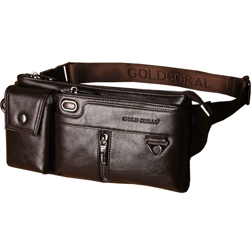 Поясная сумка, мужская кожаная нагрудная сумка для отдыха, универсальная спортивная сумка на одно плечо, из натуральной кожи, воловья кожа