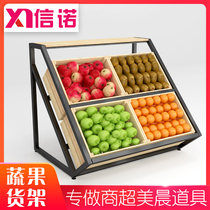 Fruit Shelf Display Rack Vegetable Shop Slope Supermarket Fresh Shop Display Hundred Orchard Creative Multi-storey Nakajima Cabinet