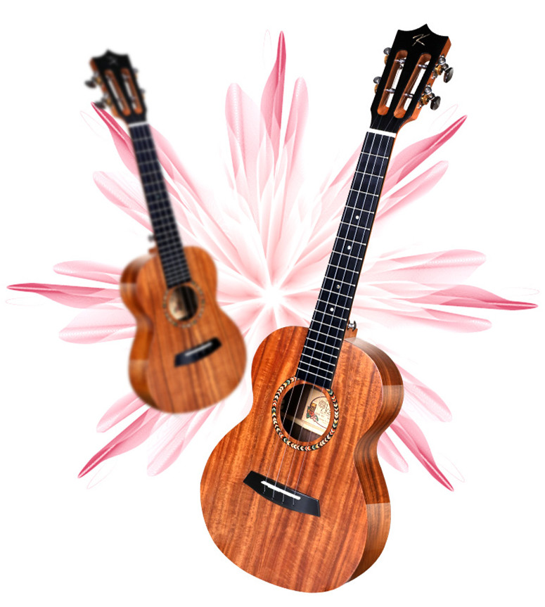 Lisa Garcia's high-value push 70D series acacia wood veneer ukulele beginner small guitar 23 inches