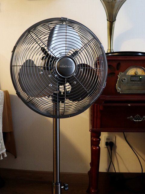 Antique-Style Table Fan, Retro Fan for Home Use, 12inch Oscillating Metal Fans for Dining Table, Nostalgic American-Style Strong Wind Electric Fan