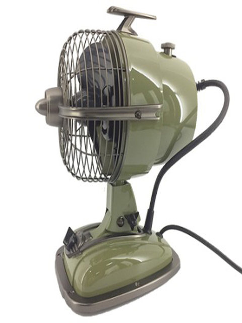 Imasu Airplane Fan, Airplane Head Style Antique Electric Fan, Retro Small Table Fan, Household Oscillating Hong Kong-Style Desktop Fan