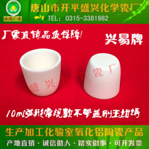 Tangshan Shengxing Porcelain Factory Xingyi Brand 99 Alumina Crucible 10ml Arc Alumina Crucible Corundum Crucible