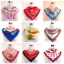 Special price Suzhou silk scarf small square scarf spring and autumn printing stewardess bank work collar flower scarf with young and middle-aged decoration