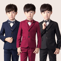 Childrens Suit Set 2021 New Boys Piano Performance Host Autumn Little Boy Suit Flower Girl Dress