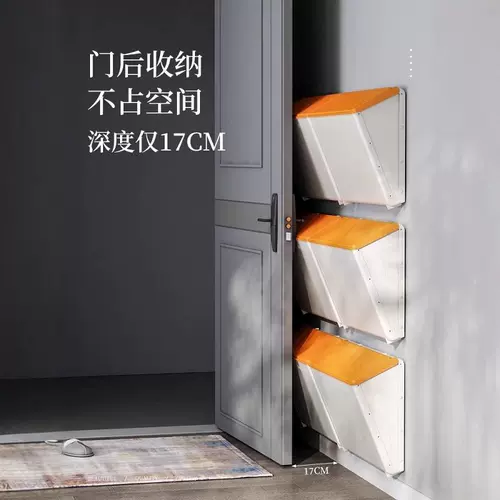 Ультра -тонкий шкаф для обуви в вход в дверь домохозяйства к стене подвешенная стена подвесной шкаф для хранения полярные новые сберегательные пробелы.