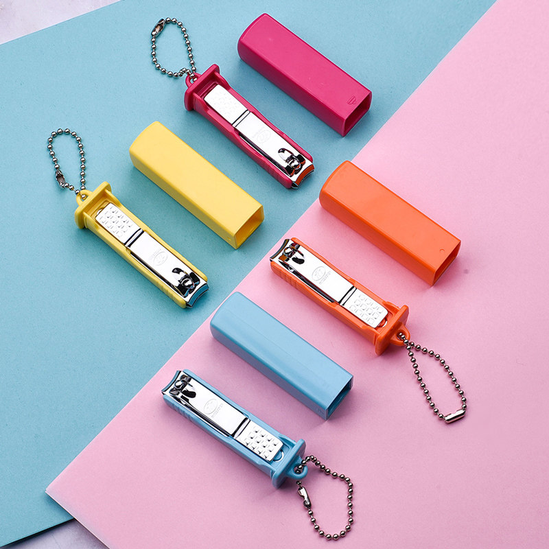 South Korea 777 nail clippers fingernail clippers single dress girl cute teenage girl portable anti-splash nail clippers