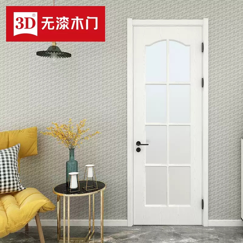 3D without lacquered wooden door D-325B