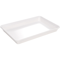 Melamine deli dish tray rectangular white plastic plate display plate stewed vegetable stewed cold dish plate commercial