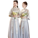 Демисезонное ретро небольшое платье подружки невесты, китайский стиль, по фигуре