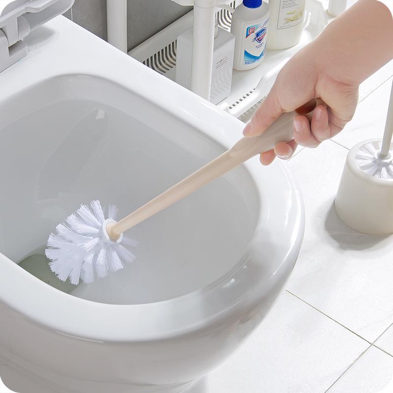 Creative lengthened section No dead angle toilet brush 48cm squatting pan universal toilet brush Home long handle cleaning brush