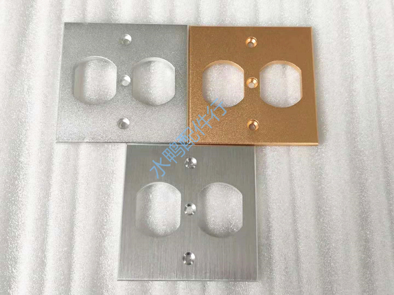 New American aluminum alloy wall plug panel for two American import socket core for middle silk
