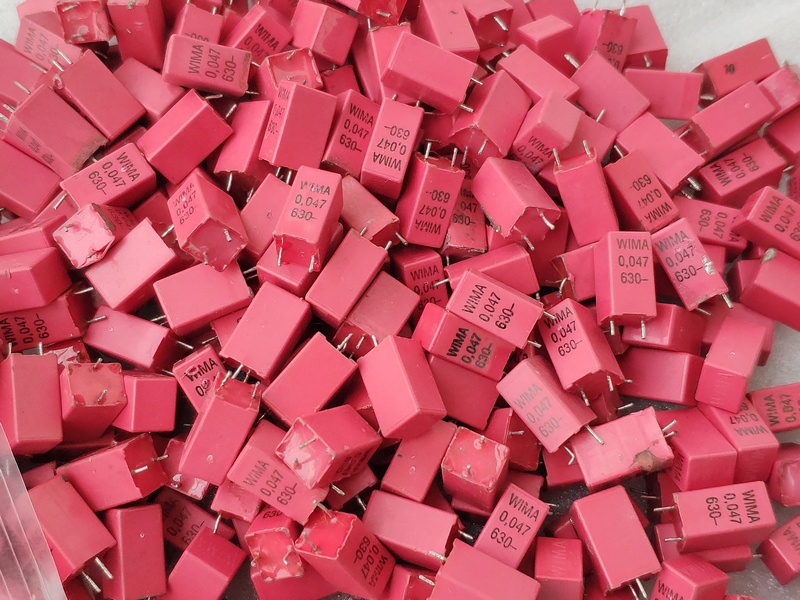 Dismantling Weimaraner WIMA 630V 0 047UF 473 Fever film capacitor foot distance 5MM