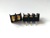 Super power gold-plated Terminal block foot distance 10MM 2p 3p can be connected to copper pin gold-plated