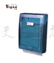 Yigao square transparent toilet paper box Plastic tissue box Hotel wall-mounted toilet paper holder Toilet paper holder