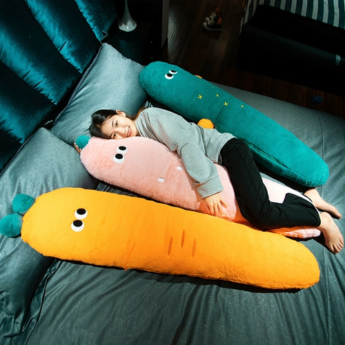 Мультяшная подушка для сна, морковная милая кукла девочка, плюшевая игрушка