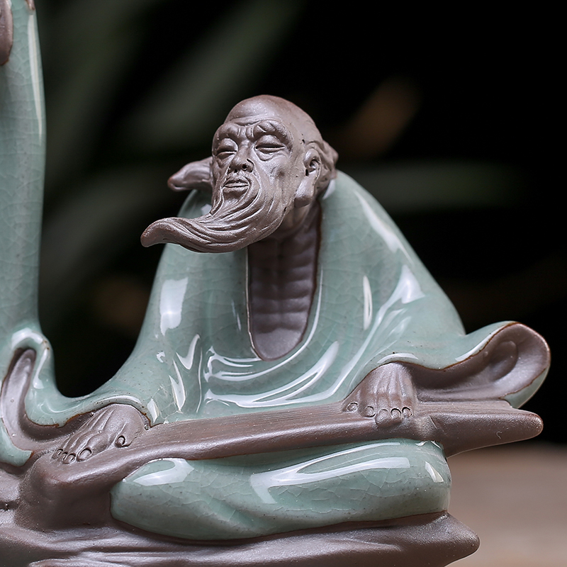 JiaXin elder brother up back censer guanyin incense joss stick household indoor creative tea furnishing articles ceramic aroma stove