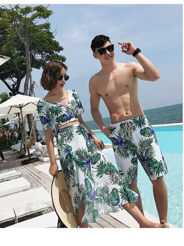 Bộ đồ bơi đôi 2018 mới của Hàn Quốc - Vài đồ bơi 	đồ đôi tắm biển đẹp