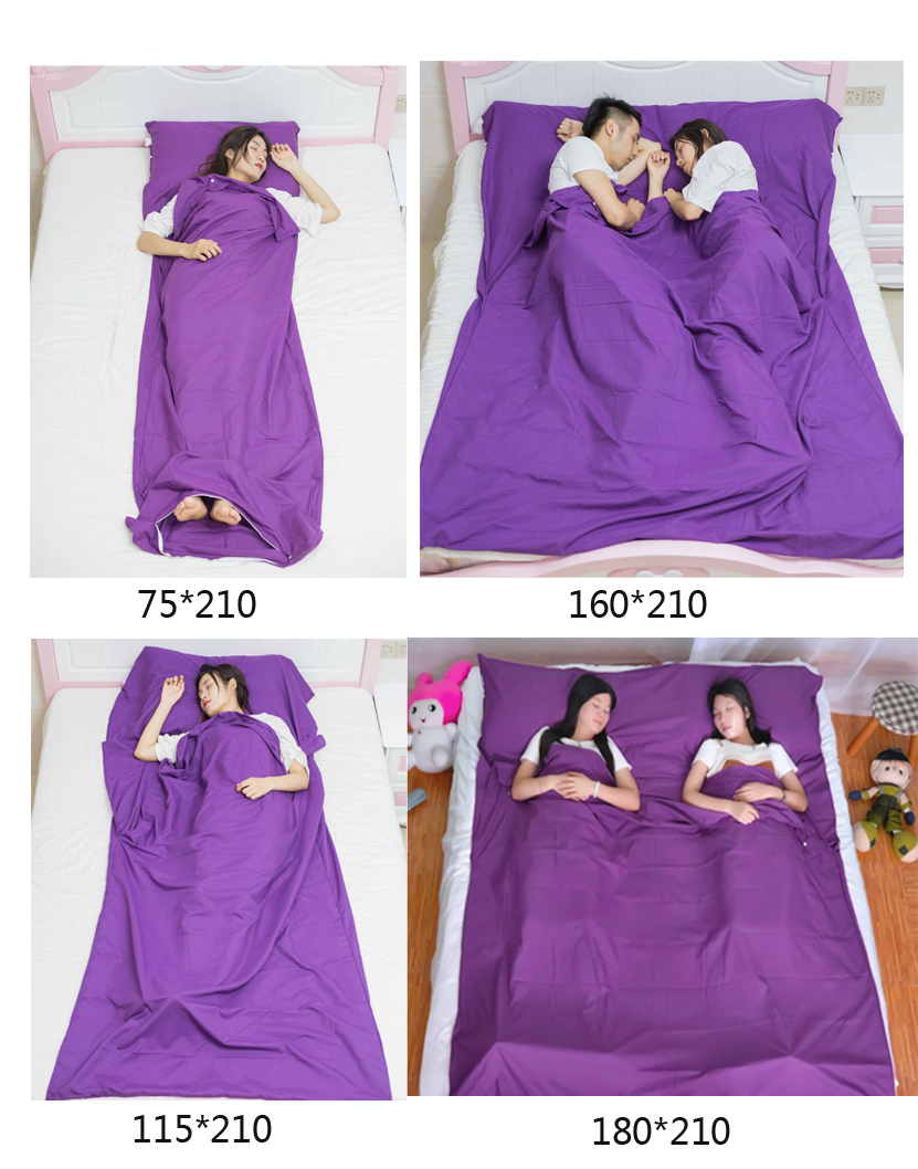 Duy nhất túi ngủ khách sạn khách sạn tấm cách ly du lịch du lịch đôi bẩn quilt cover siêu nhẹ xách tay cotton túi ngủ