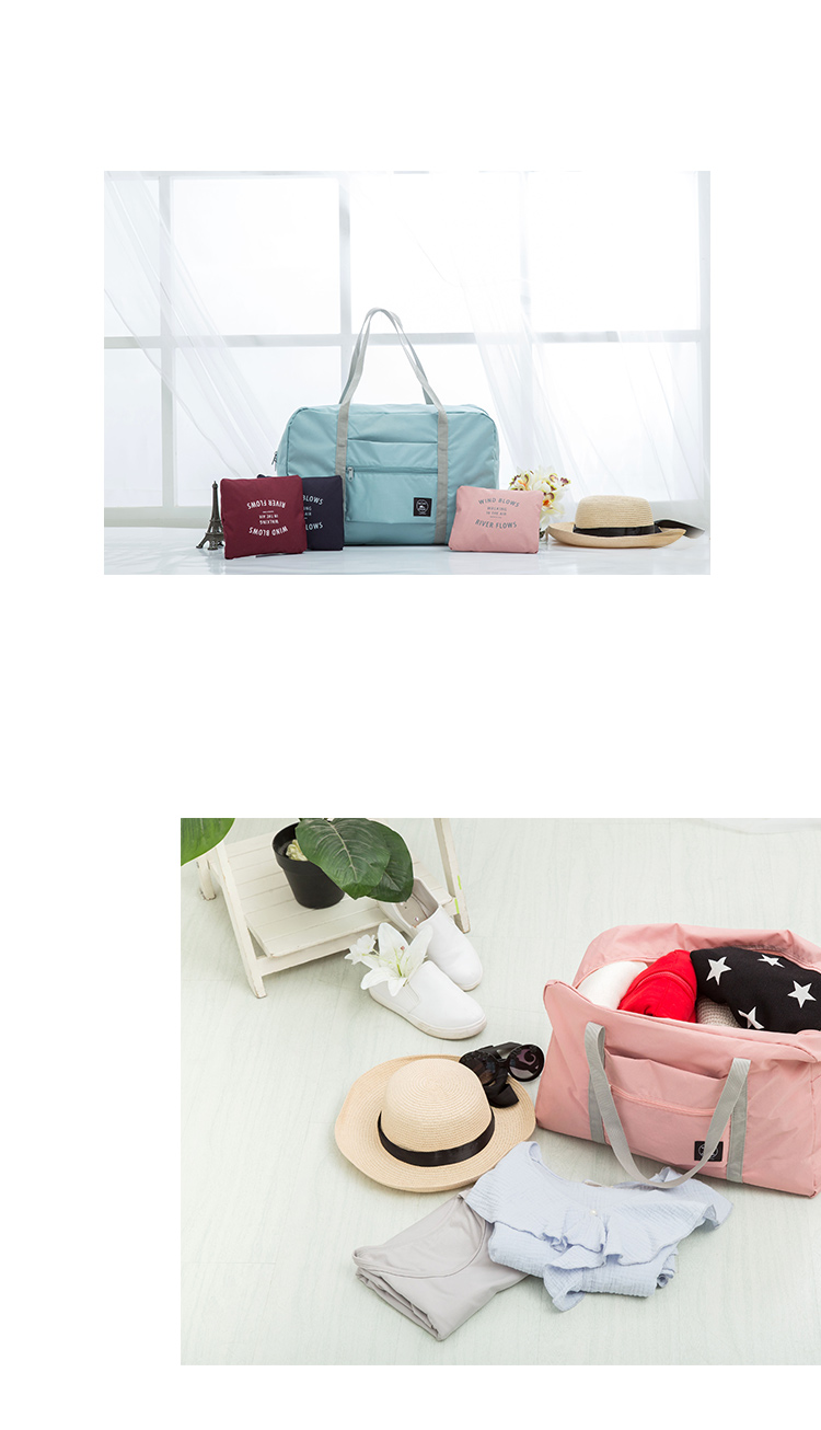 Túi lưu trữ lớn túi du lịch xách tay gấp túi duffel có thể được kéo thanh túi hành lý công suất lớn túi tote túi du lịch