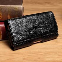 Genuine Leather Strap Mobile Phone Pocket Men Wear Strap Crosswalk Casual Phone Set Almighty Universal Dad Strap Bag