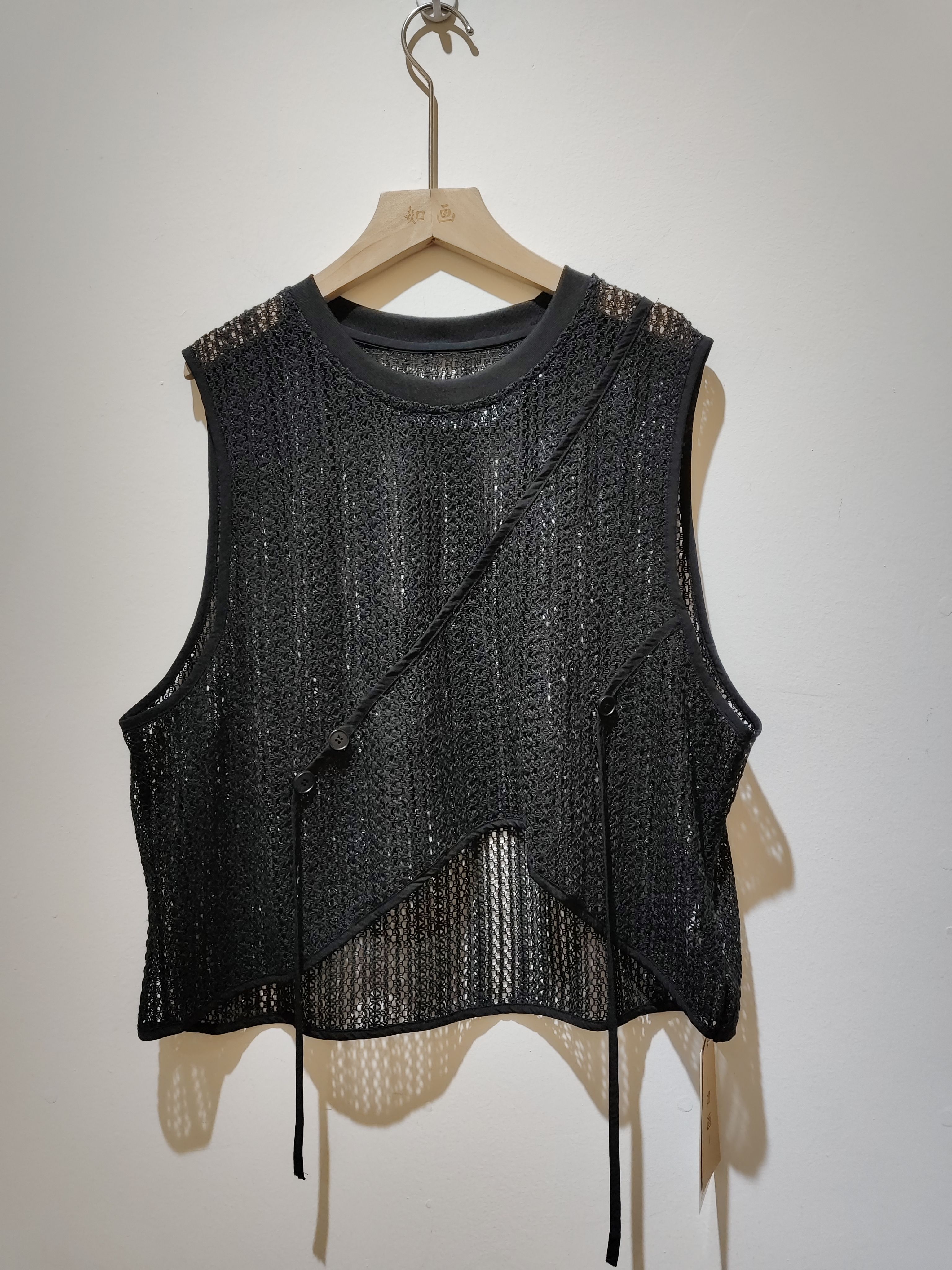 日本のニッチなデザインニットベスト 2025 春夏 オリジナルアート ゆったり スリム オールマッチ レイヤード ウエストコート