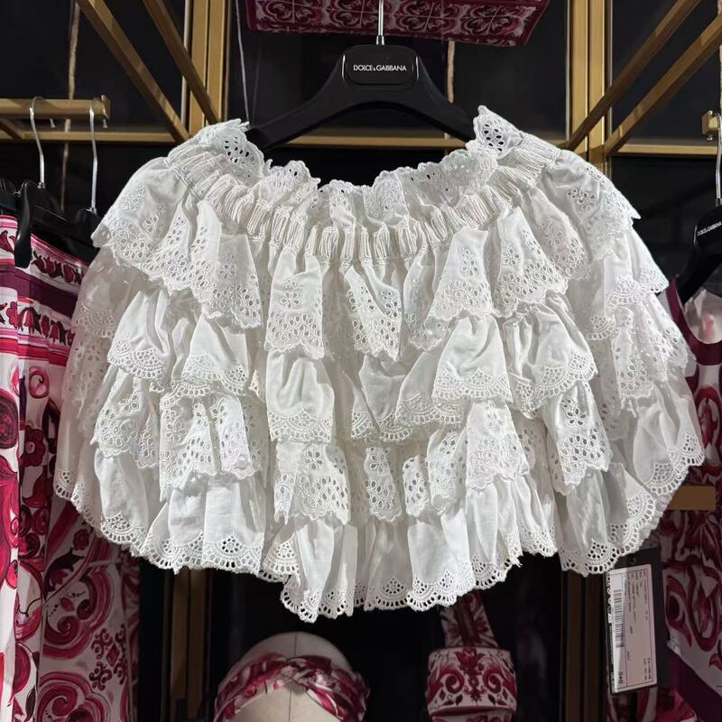 Dg White Lace Top
