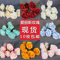 Simulation of flowers Alice Rose Wedding Hall soft dress flower mall beautiful Chen fake flower Home flower arrangement wedding silk flower
