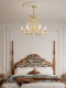 French-Style Golden High-End Bedroom Chandelier 2026 New Model Dining Room Study Crystal Chandelier American Retro Living Room Lamp