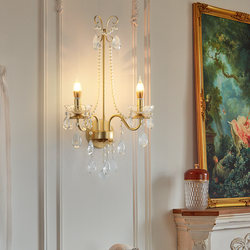 French-Style Bedside Wall Lamp 2026 New Model American Retro Bedroom Study Lamp Light Luxury High-End Living Room Corridor Wall Lamp