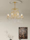 French-Style Golden High-End Bedroom Chandelier 2026 New Model Dining Room Study Crystal Chandelier American Retro Living Room Lamp