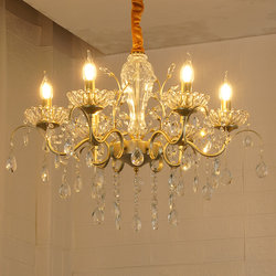 Zhongshan Lighting 2026 New Model Living Room Chandelier, High-End Luxury Crystal Large Lamp, High-Class Light Luxury Bedroom Lighting