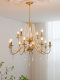 Golden Living Room Chandelier 2026 New Model American Retro Bedroom Lamp High-End Elegant French Dining Table Bar Crystal Lamp