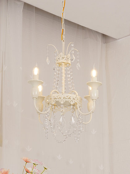 American Retro Crystal Chandelier 2026 New Model Bar Counter Restaurant Lamp French Light Luxury High-End Living Room Home Lighting Fixtures