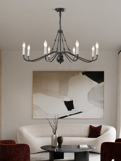 Simple Chandelier for Living Room 2026 New Model Black Stylish Dining Room Lamp High-End and Elegant Clothing Store Bedroom Lighting Fixtures