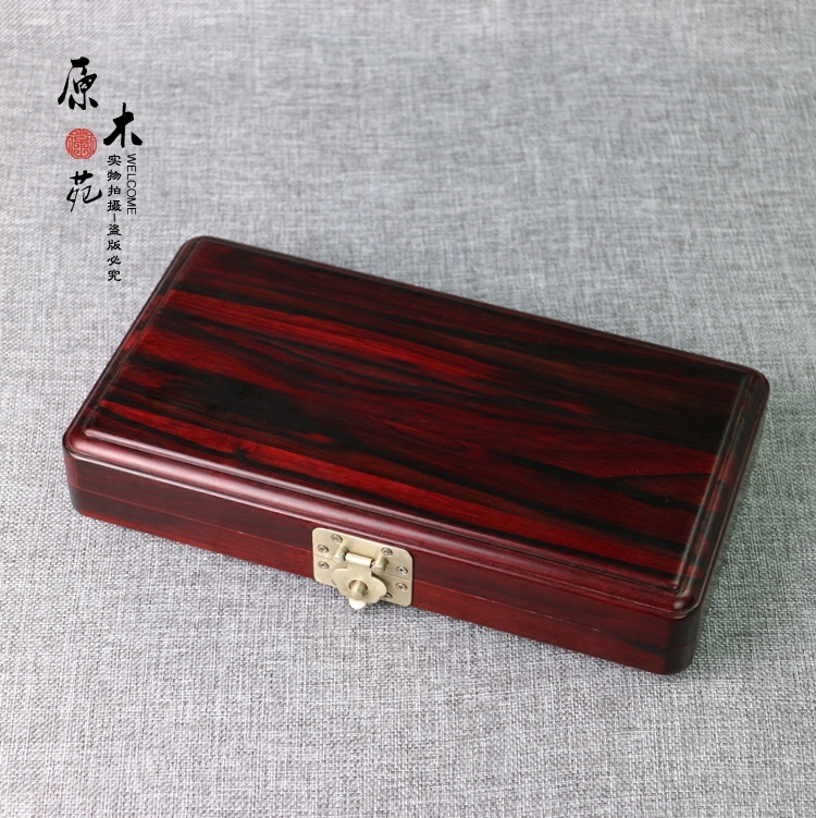 Wen played wooden box large leaves of sandal jewelry box tenon sodium jewelry jewelry collection box jade stamp antique collection