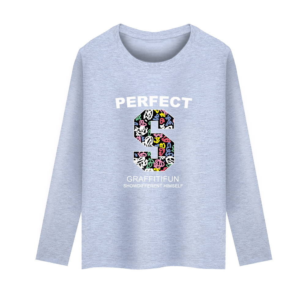 Mùa xuân và mùa thu phân bón XL áo thun nam cổ tròn áo thun dài tay áo sơ mi mới t shirt