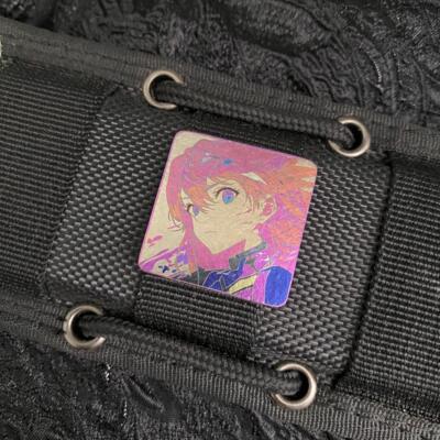 Titanium Dimension Asuka EVA Velcro Titanium alloy Morale Badge Armband Fridge Sticker Backpack Badge