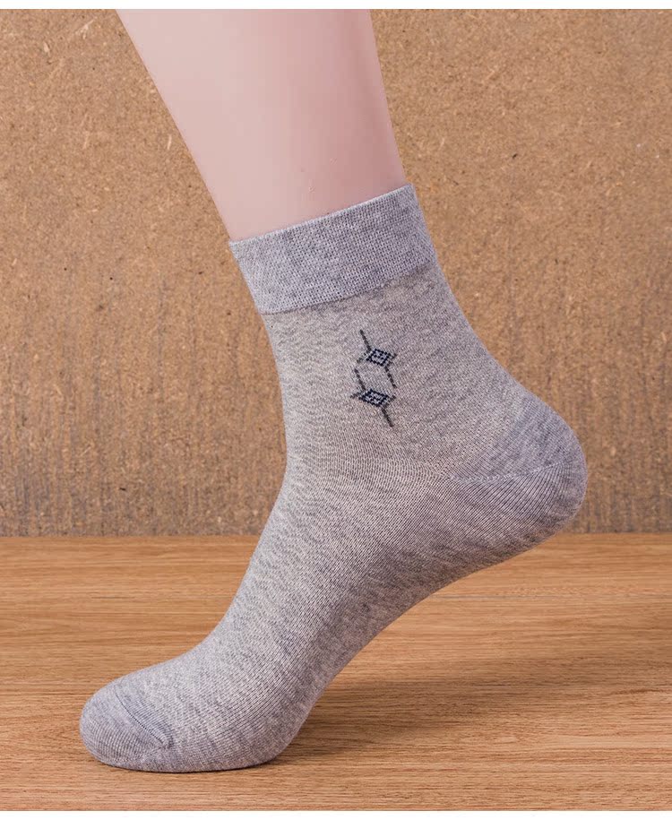 100% cotton Langsha nam kinh doanh vớ cotton mùa hè siêu mỏng lưới thoáng khí vớ nam cotton vớ cotton nam vớ - Vớ nam vớ xỏ ngón nam