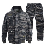 Осенний хлопковый эластичный камуфляжный износостойкий комбинезон, защита от ожогов