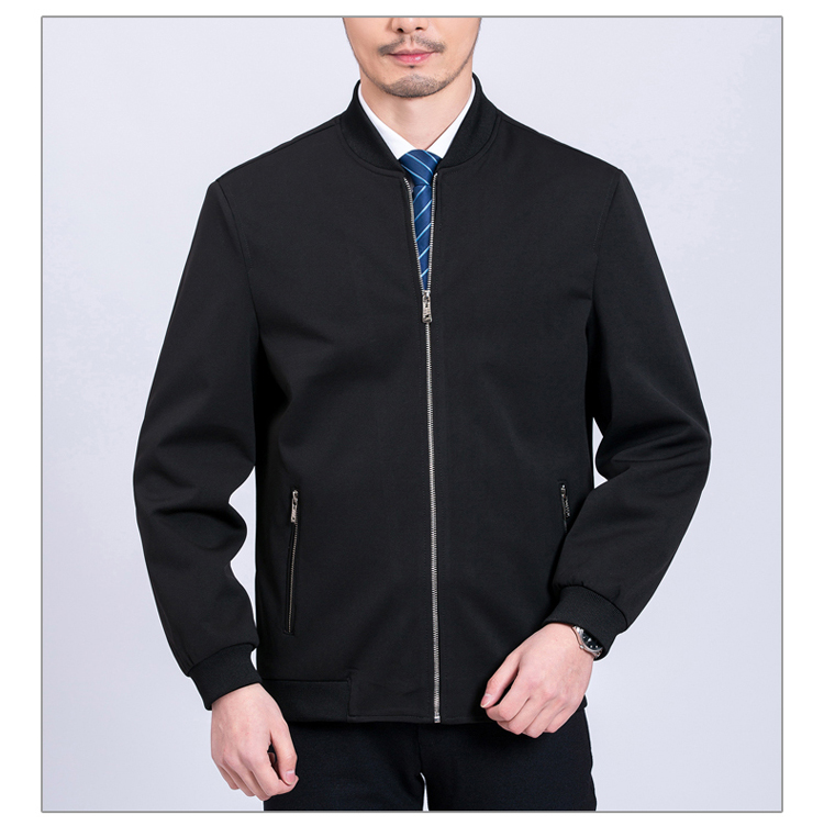 Mùa xuân và mùa thu trung niên của nam giới ve áo jacket jacket phần mỏng áo giản dị top nam cha nạp quần áo của cha